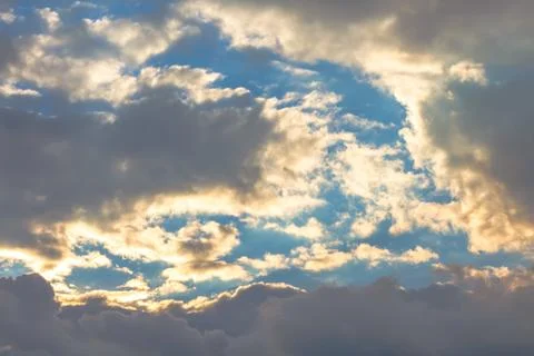 Clouds on sky background Stock Photos
