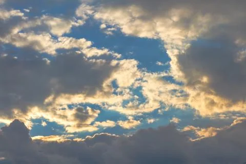Clouds on sky background Stock Photos