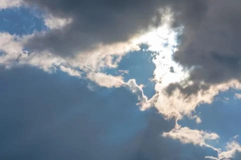 Clouds on sky background Stock Photos