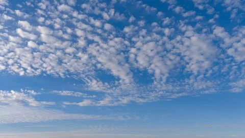 Clouds in sky background texture. Soft white clouds on pattern. Bright dayl.. 写真素材