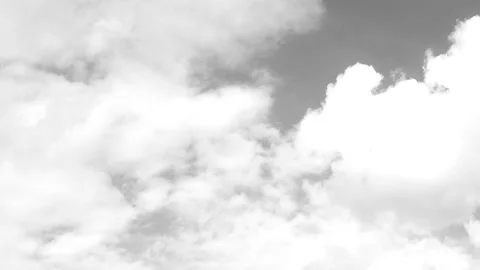 Clouds in the sky black and white timelapse Stock Footage 87227681