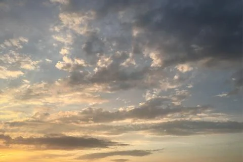 Clouds, sky blue background. cloud blue sky and sun Stock Photos