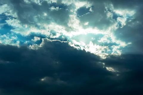 Clouds in the sky, blue sky with clouds Stock Photos
