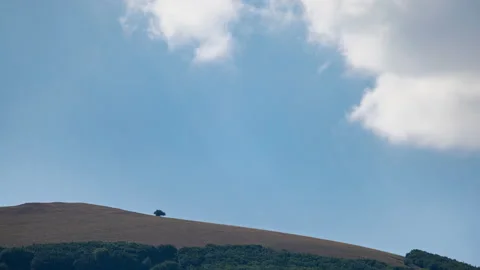 Clouds in the sky - Campodonico - Marche - Italy - Time lapse Stock Footage 201512663