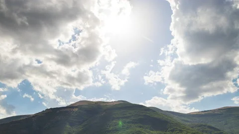 Clouds in the sky - Campodonico - Marche - Italy - Time lapse Video stock 201514966