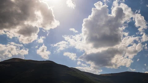 Clouds in the sky - Campodonico - Marche - Italy - Time lapse Stock Footage 201515112