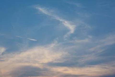 Clouds in the sky a clear day. Stock Photos