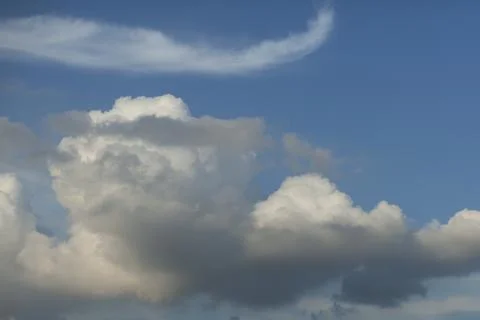 Clouds in the sky. Cloudy weather. Stock Photos