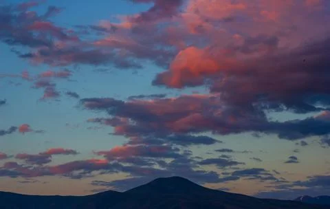 Clouds in the sky, colorful clouds in the sky 스톡 사진