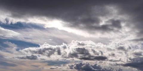 Clouds in the sky. Dramatic skies, landscape. The sky is like a background. Stock Photos