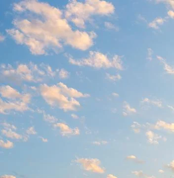 Clouds in the sky during sunset Stock Photos