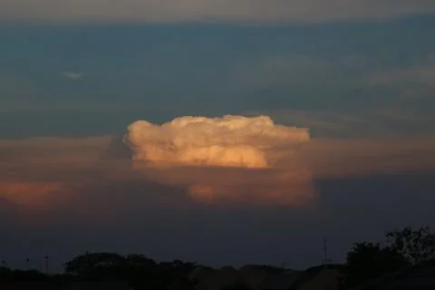 Clouds in the sky in the evening Landscape Stock Photos