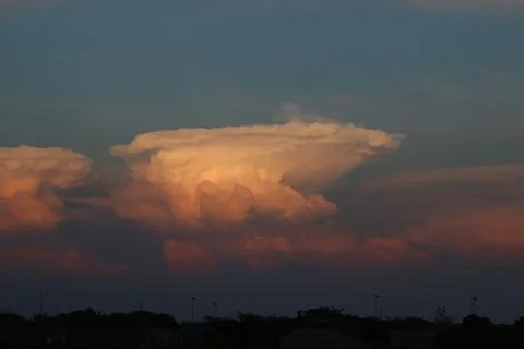 Clouds in the sky in the evening Landscape Stock Photos