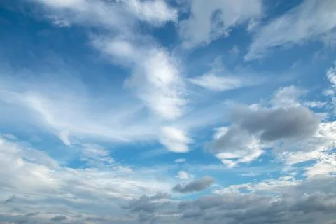 Clouds on sky in the evening Foto stock