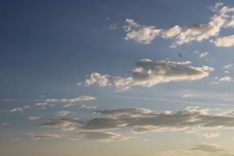 Clouds in the sky in the evening Stock Photos