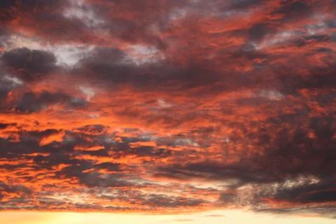 Clouds in the sky in the evening Stock Photos