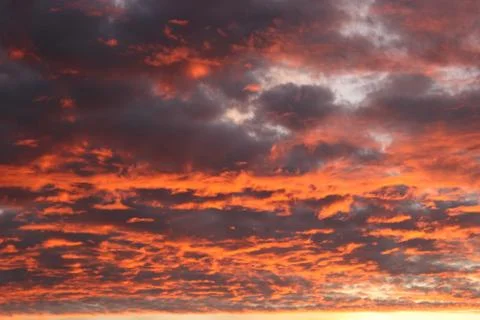 Clouds in the sky in the evening Stock Photos