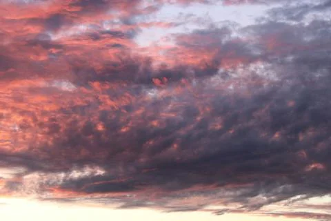 Clouds in the sky in the evening Stock Photos