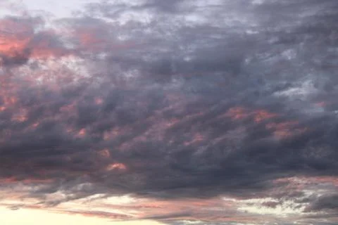 Clouds in the sky in the evening Stock Photos