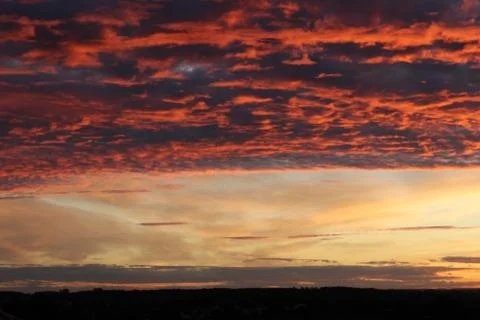 Clouds in the sky in the evening Stock Photos