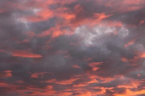 Clouds in the sky in the evening Stock Photos