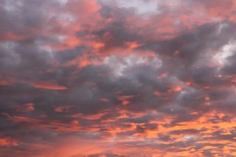 Clouds in the sky in the evening Stock Photos
