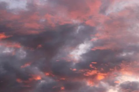 Clouds in the sky in the evening Stock Photos