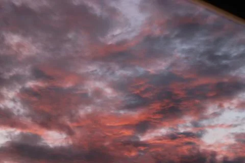 Clouds in the sky in the evening Stock Photos