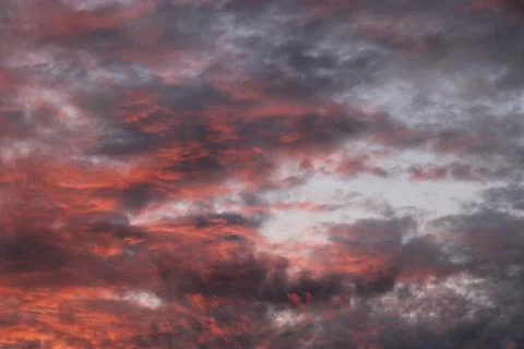 Clouds in the sky in the evening Stock Photos