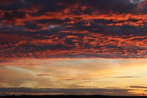 Clouds in the sky in the evening Stock Photos