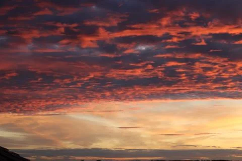 Clouds in the sky in the evening Stock Photos