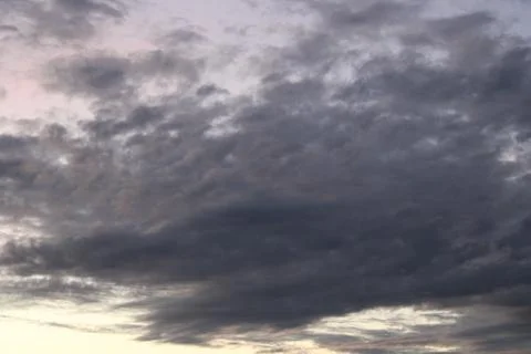 Clouds in the sky in the evening Stock Photos