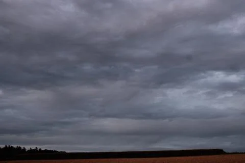 Clouds in the sky in the evening Stock Photos