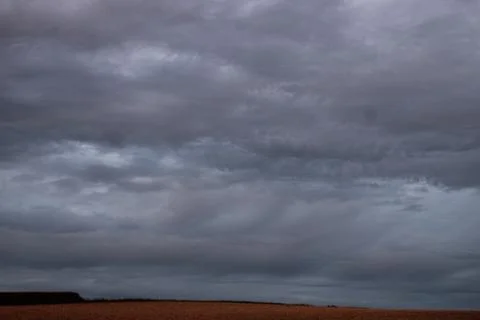 Clouds in the sky in the evening Stock Photos