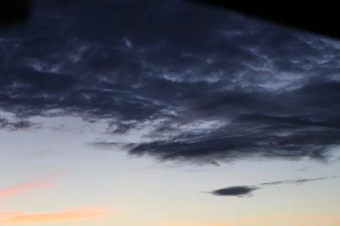 Clouds in the sky in the evening Foto stock