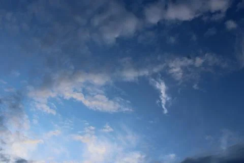 Clouds in the sky in the evening Stock Photos