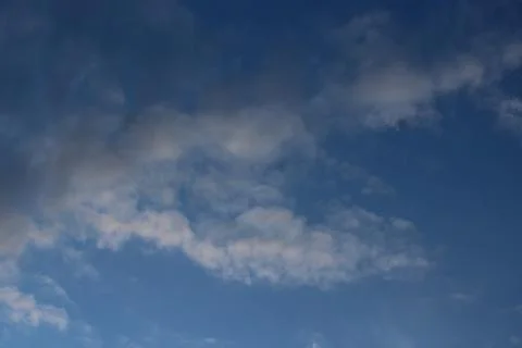 Clouds in the sky in the evening Stock Photos