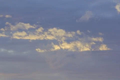 Clouds in the sky in the evening Stock Photos
