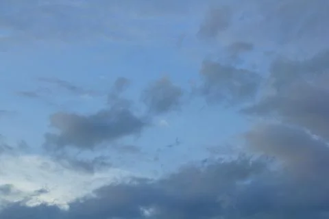 Clouds in the sky in the evening Stock Photos