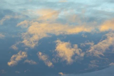 Clouds in the sky in the evening Stock Photos