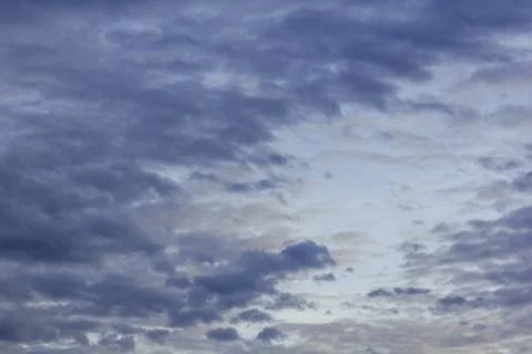 Clouds in the sky in the evening Stock Photos