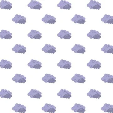 Clouds sky floating pattern background イラスト素材