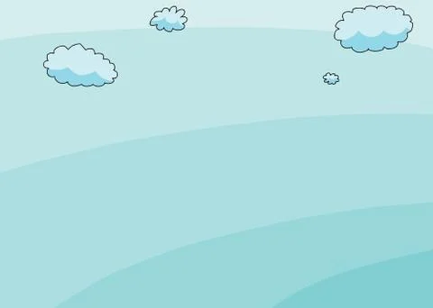 Clouds in Sky Stock Illustration