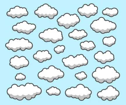 Clouds, Sky Illustrazione stock