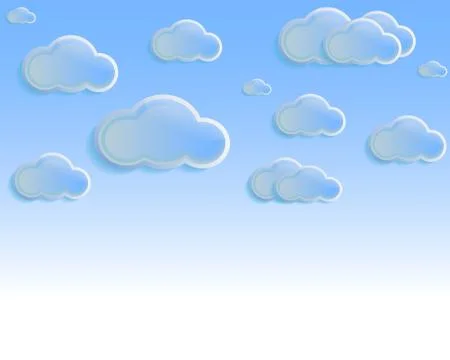 Clouds in the sky Иллюстрация