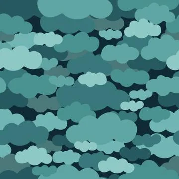 Clouds in the sky. Stock Illustration