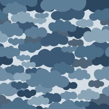 Clouds in the sky. Illustrazione stock