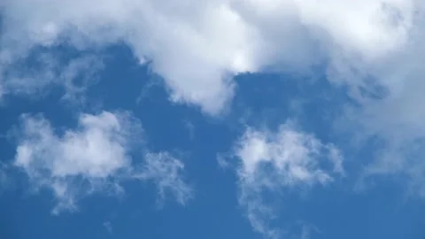 Clouds in the sky. Light clouds against the blue sky. White clouds in the sky Stock Footage 195535643
