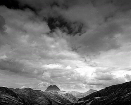 Clouds in sky  of an loneliness landscape Stock Footage 106896
