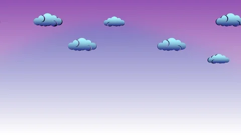 Clouds on the Sky. Loop Aniamtion Video stock 102740026